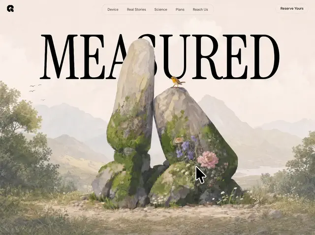 Breathstone — Wellness website design direction