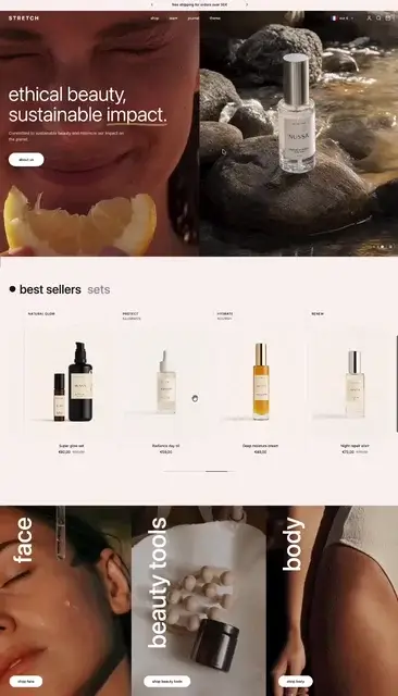 Luxury Ecommerce Design — Landing Page website design direction