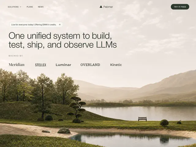 Palomar Labs — AI website design direction