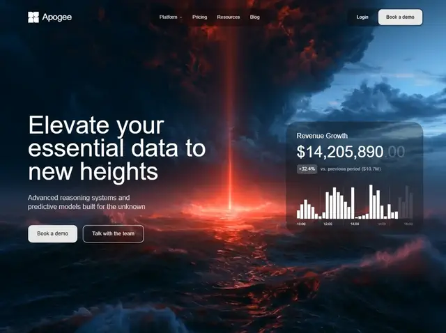 Quantum Core — Data Intelligence website design direction