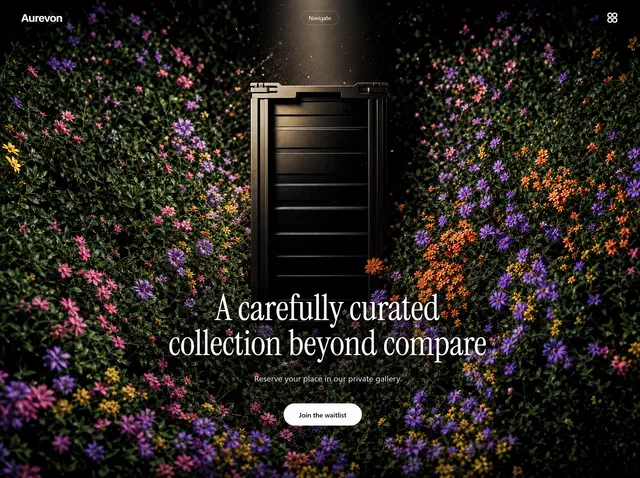 Rare Gallery — Curated website design direction